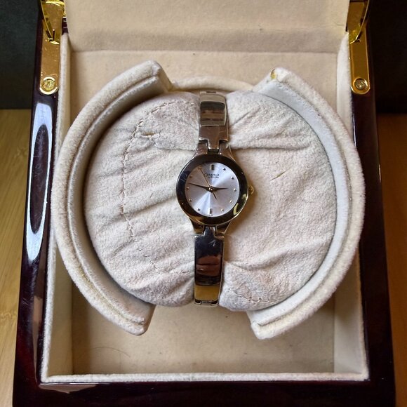 Caravelle by Bulova Ladies' Petite Minimalist Watch Gold/Silver C869852, 20mm - Picture 1 of 5